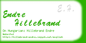 endre hillebrand business card